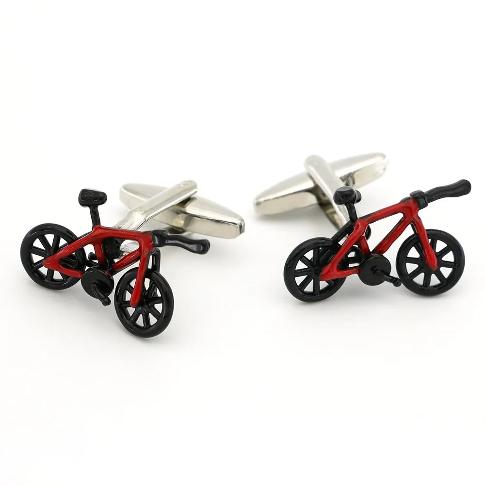 28 Styles Option New Arrival Men's Fashion Cufflinks Red Color Novelty Fire Engine Design Cuff Links retail