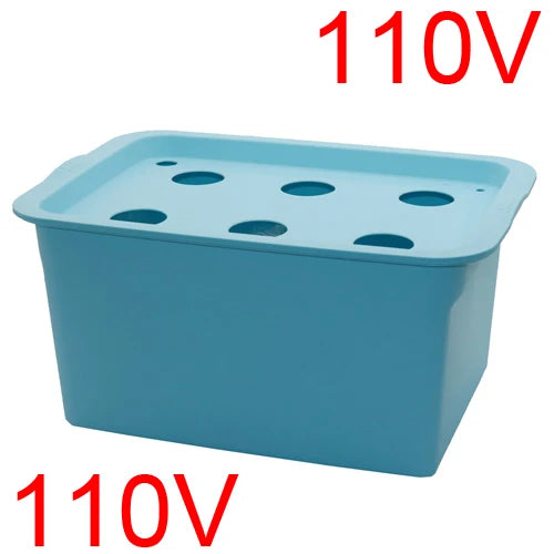 220v/110v Plants Site Hydroponic Systems 6 Holes Nursery Pots Soilless Vegetables Cultivation Seedling Growing Box With Air Pump