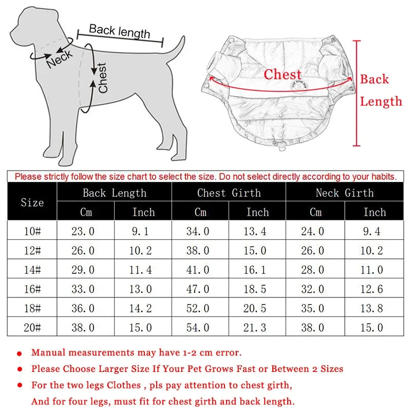 Autumn Winter Pet Clothes for Dogs Waterproof Hooded Dog Coat Jacket Warm Puppy Pet Clothing Chihuahua French Bulldog Clothes