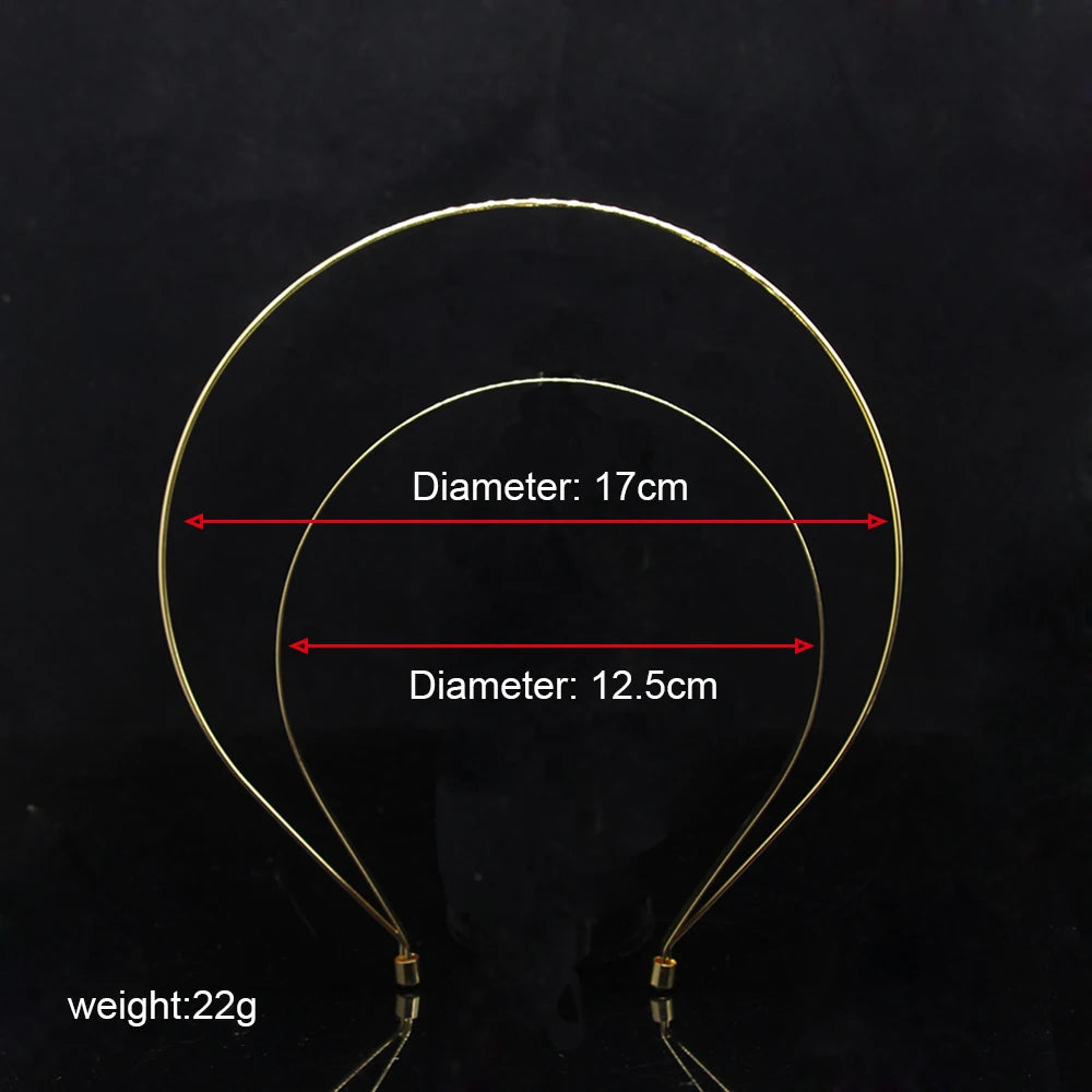 AINAMEISI New Gold Plate Crown Design Headband Wedding Hair Accessories HairBands Tiara Crown Bridal Jewelry for Women