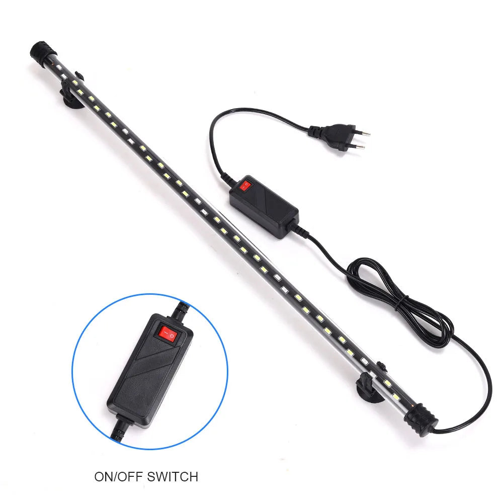 18-54cm Aquarium Light Fish Tank Submersible Light Lamp Waterproof Underwater LED Lights Aquarium Lighting