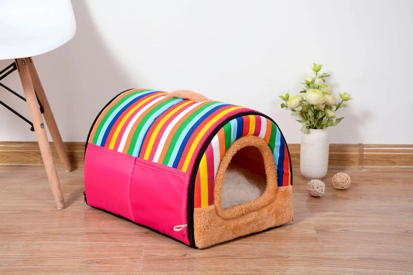 Large Pet Dog Bed Cat House Cave Comfortable Print Stars Kennel Mat for Pet Puppy Winter Summer Foldable Cat Bed Pet Supply