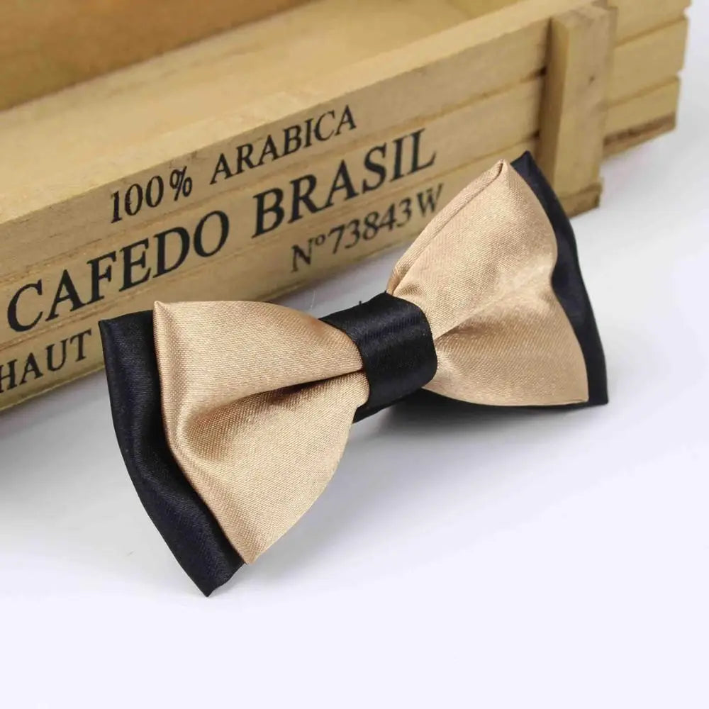 Classic Kid Suit Neckwear Baby Boy's Girls Fashion Solid Color Adjustable BowtiE Chlidren Two Tone Pet Dog Cat Bow Tie