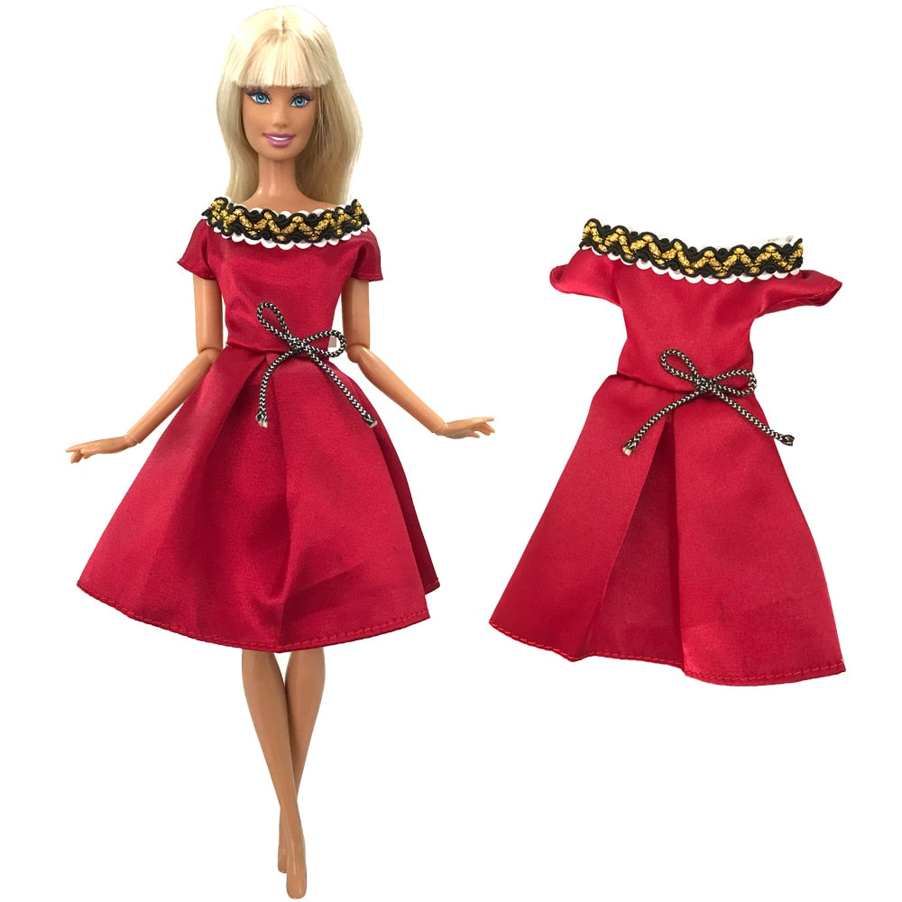 NK 1x Doll Ballet Dress for Barbie Doll Fashion Party Skirt Dollhouse Dancing Clothes for 1/6 BJD FR Doll Accessories Toys JJ