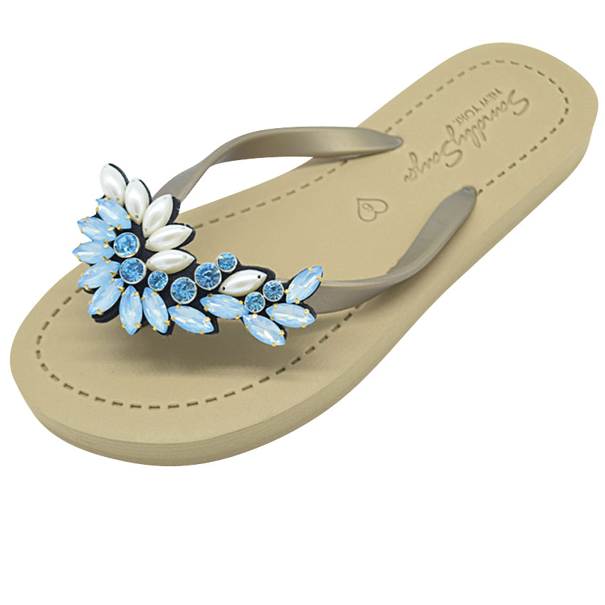 Manhattan Pearl- Flat Flip Flops Sandal