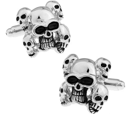 Skull Cufflinks 28 Vintage Skeleton Designs Men's Designer Cuff Links
