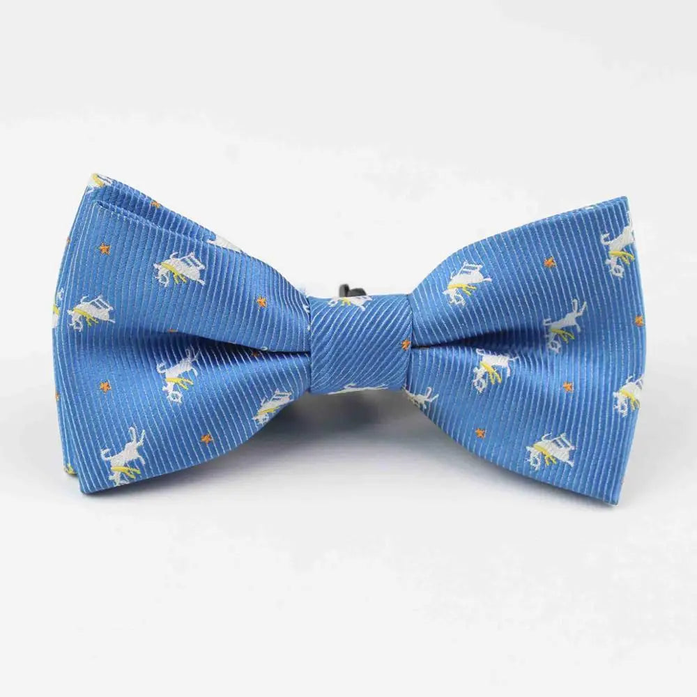 Plaid Children Bowtie Polester Bowties Baby Kid Kids Classical Pet Striped Butterfly Bow Tie Elk Bike Umbrella Dog Car