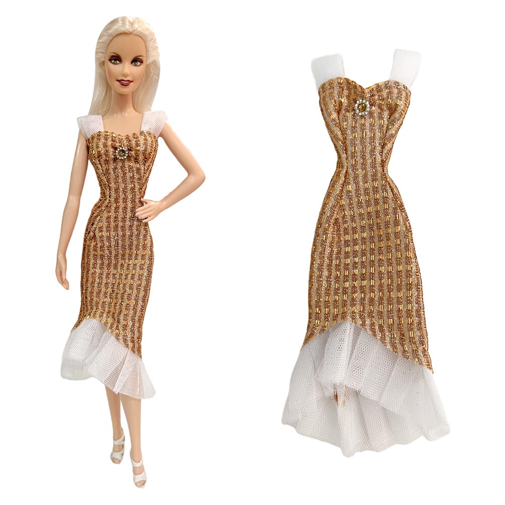 NK 1x Doll Ballet Dress for Barbie Doll Fashion Party Skirt Dollhouse Dancing Clothes for 1/6 BJD FR Doll Accessories Toys JJ