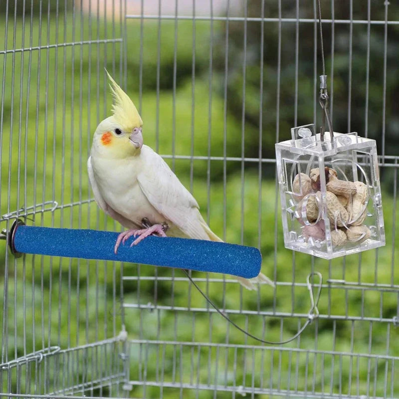 14cm Bird Claw Beak Grinding Bar Standing Stick Parrot Station Pole Bird Supplies Parrot Grinding Stand Claws Cage Accessories