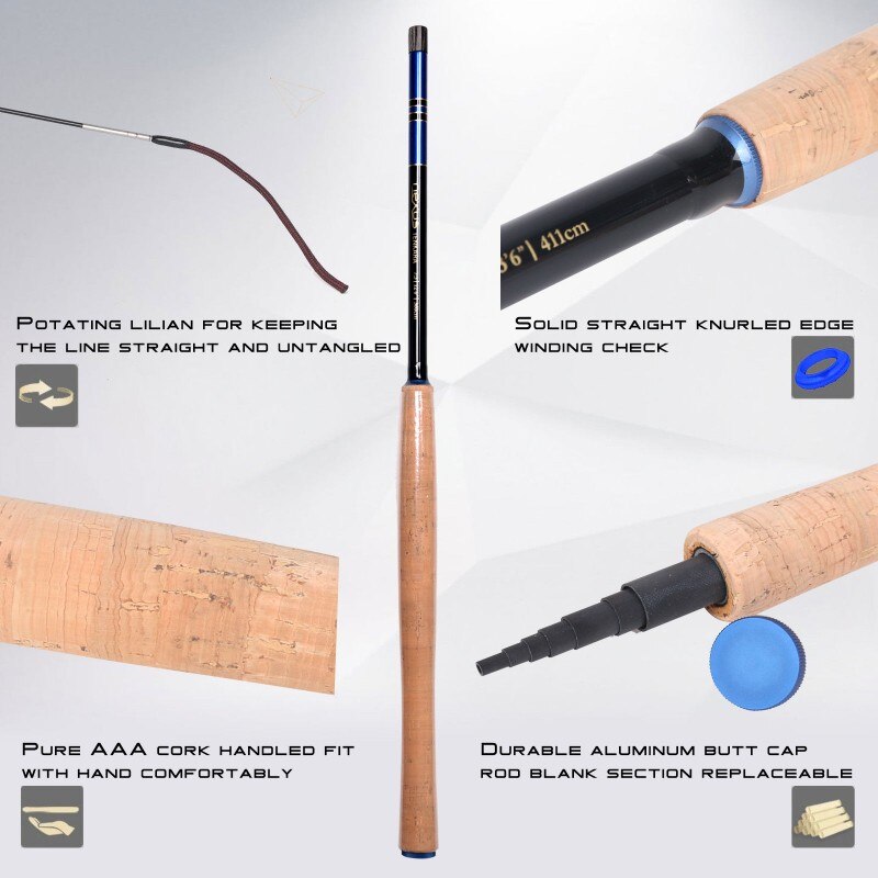 Maximumcatch Nexus 12/13ft Tenkara Telescoping Fly Fishing Rod 7:3 Action Double Zoom Tenkara Rod With Sock and Carbon Tube