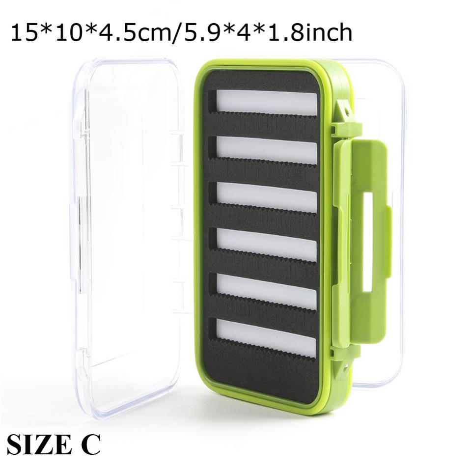 Maximumcatch Fly Box Waterproof Slit Foam High Density 4 Size Fly Fishing Tackle Box