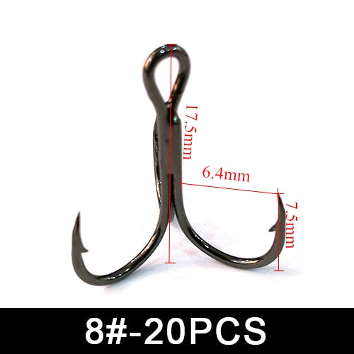 FTK Fishing Hook Baitholder Wobblers Gig Fly Tying Treble Hook Bass Lure Holder Set Saltwater Needle Minnow 15pcs/20pcs