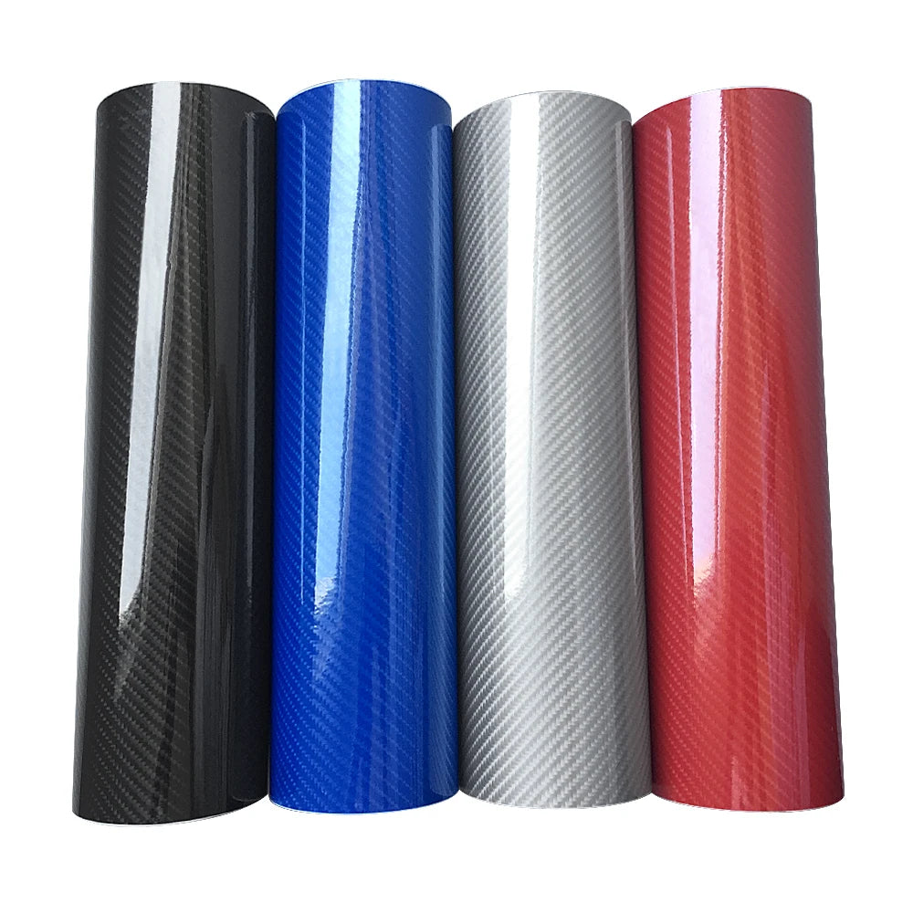 100*30/10cm High Glossy 5D Carbon Fiber Wrapping Vinyl Film Motorcycle Tablet Stickers and Decals Auto Accessories Car Styling