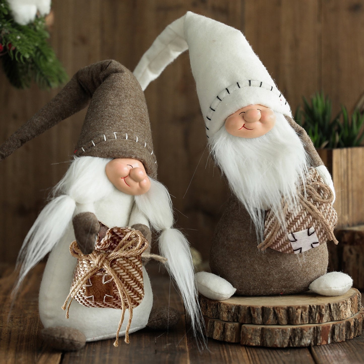 Christmas Gnomes Decoration Swedish Gnome Plush Ornament Tomte Santa Elf Dwarf D