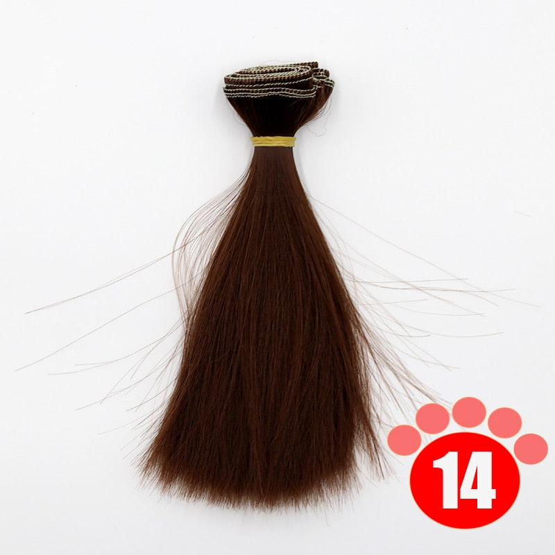 Msiredoll Bjd Wig 15*100CM or 20*100CM or 25*100CM Doll Hair for 1/3 1/4 1/6 Straight Hair Doll Hair Bjd Wig Diy