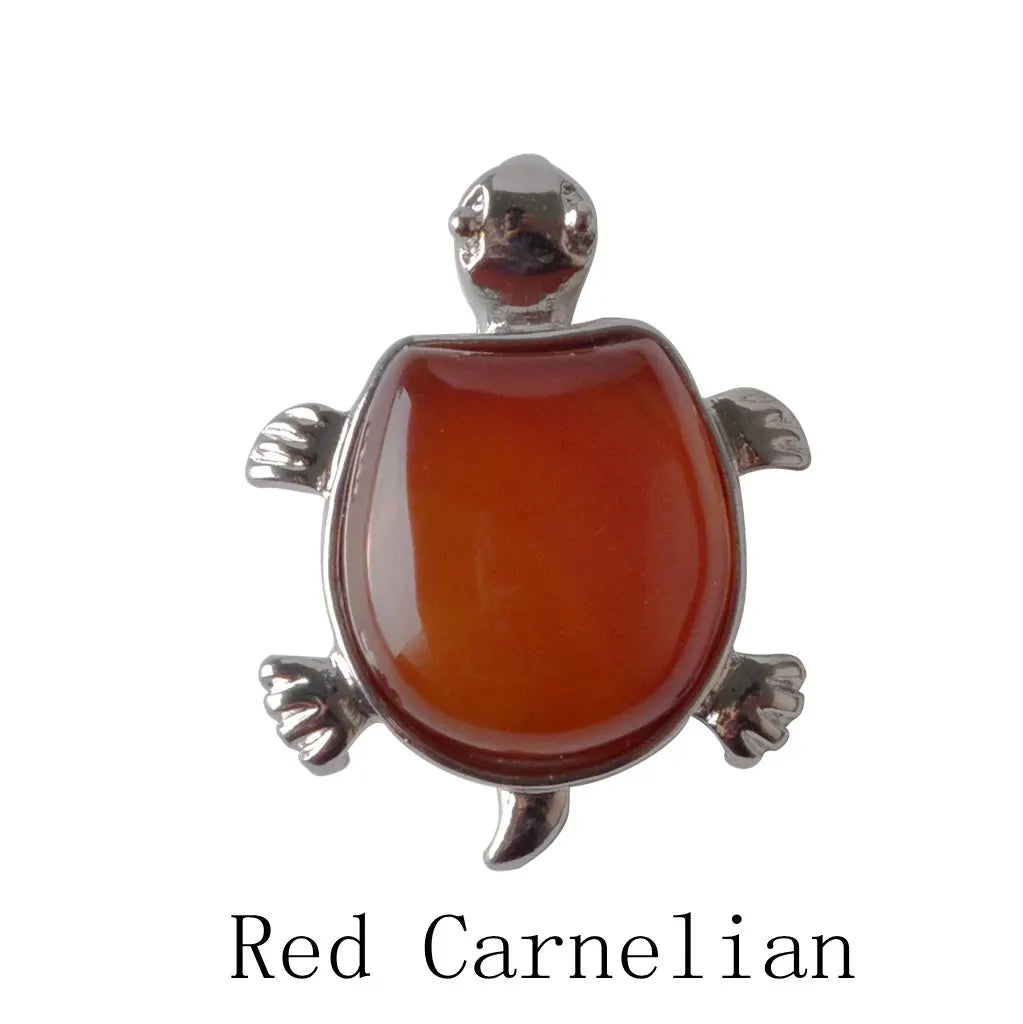 Howlite Turtle Nacklace Pendant Natural Semi Precious Stones Give for Men and Women