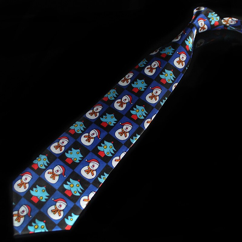 Novelty Design Christmas Ties Red Good Quality Printed Necktie Halloween Christmas Tree Snowman Elk Tie for Men Christmas