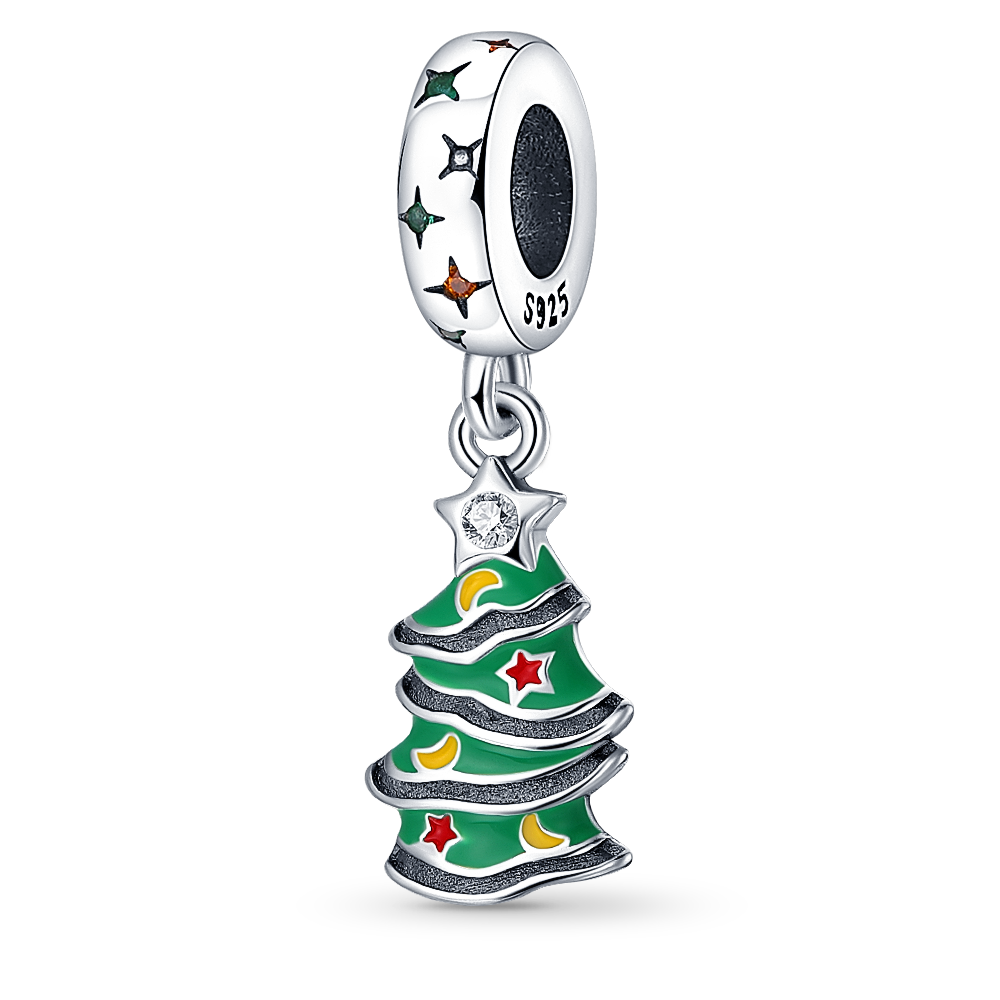 Christmas Plata De Ley 925 New in Red Socks Santa Charm Christmas Tree Beads for Pandora 925 Bracelet Necklace Christmas Jewelry