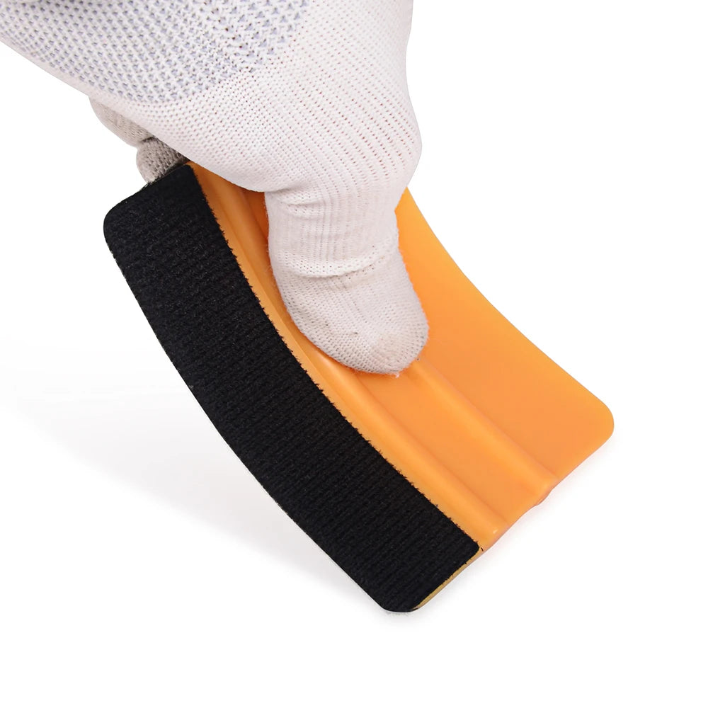 EHDIS Carbon Vinyl Film Car Wrap Felt Fabric for 4" 10cm Squeegee Auto Window Tint Wrapping Scrapers No Scratch Felt Edge Cloth