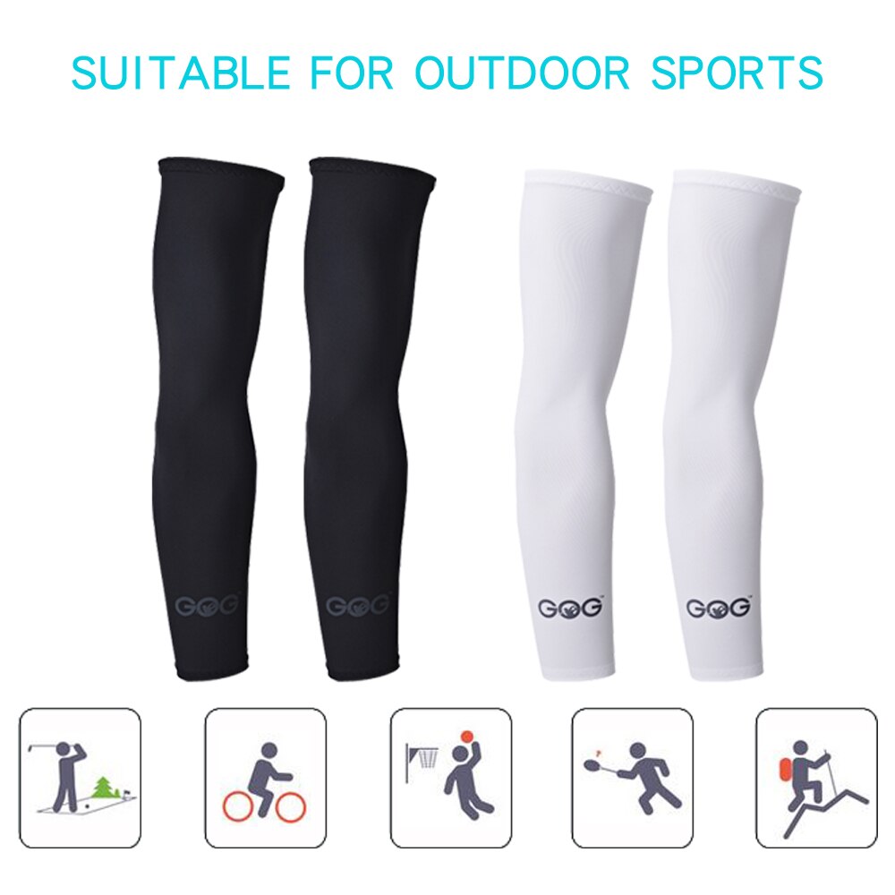 GOG Golf Sleeves Cooling Lycra Arm Sleeves Sun Protective UV Cover Sport Ridding