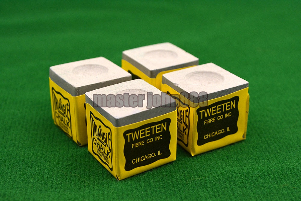 4pcs OF TRIANGLE MASTER Pool Billiards Snooker Chalk Cubes Chalk Green/Blue/Red/Grey