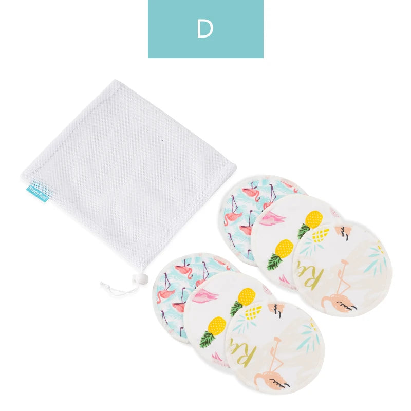 HappyFlute Bamboo Breast Pad Nursing Pads for Mum Waterproof Washable Feeding Pad Bamboo Reusable Breast Pads With Laundry Bag