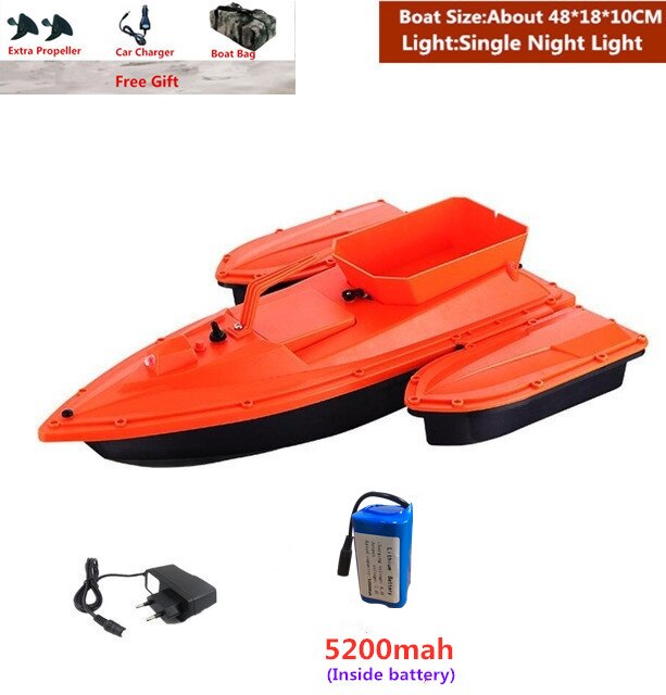 Smart Fixed Speed Cruise Radio Remote Control Fishing Bait Boat 1.5KG 500M Dual Night Light Lure Fishing RC Bait Boat Fishing