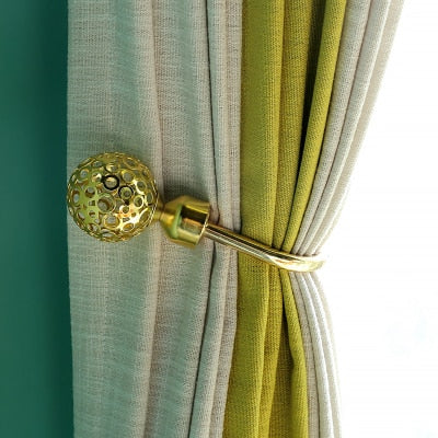 2pcs/Set Curtain Tieback Holder Hooks Tie Backs Bedroom Living Room Curtain Decoration Accessories Holdback Metal Curtain Hook