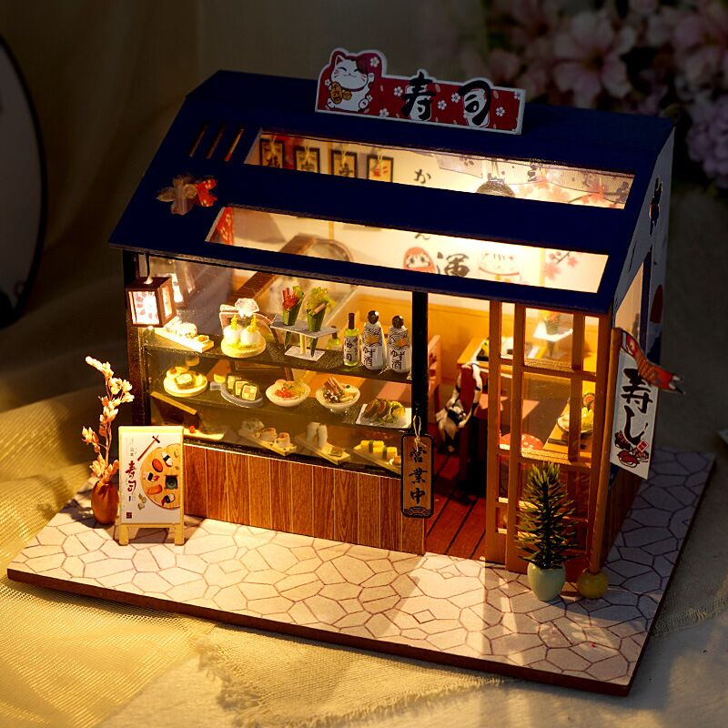 CUTEBEE Doll House Miniature DIY Dollhouse With Furnitures Wooden House Casa Diorama Toys for Children Birthday