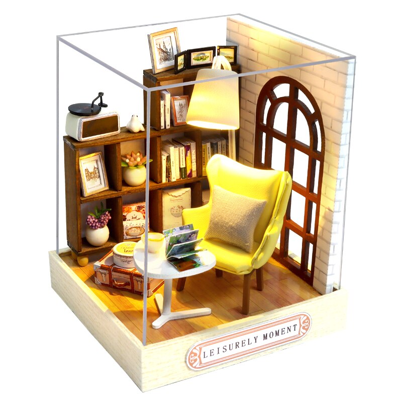 CUTEBEE Doll House Miniature DIY Dollhouse With Furnitures Wooden House Casa Diorama Toys for Children Birthday