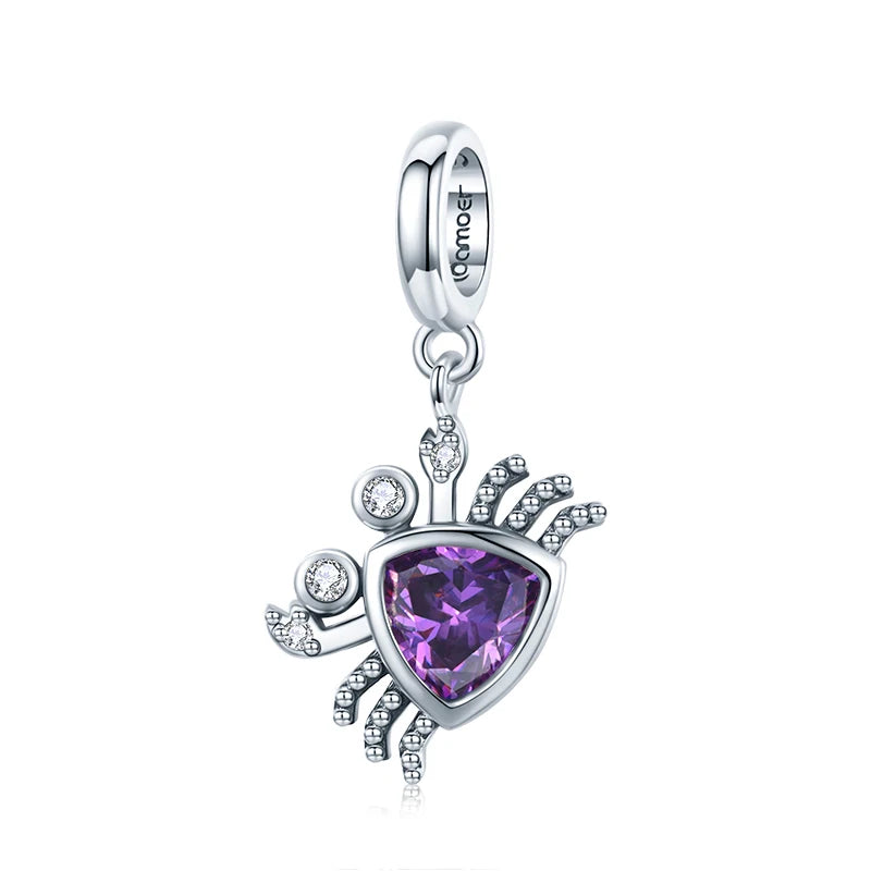 WOSTU 925 Sterling Silver Bee Dreamcatcher Wings Bead Charm Pendant Fit Original Bracelet Bangle Women DIY Fine Jewelry