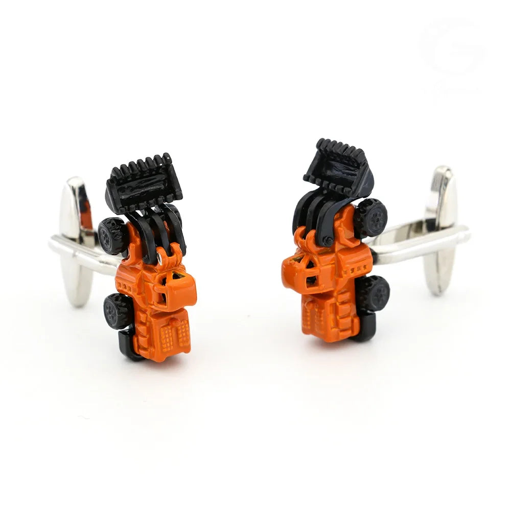 28 Styles Option New Arrival Men's Fashion Cufflinks Red Color Novelty Fire Engine Design Cuff Links retail