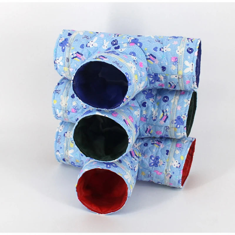 Mini Hamster Guinea Pig Tunnel Toy Pet Cages Hedgehog Tube Chinchilla House Cave Small Animals Pet Products Rat Mouse Funny Toy