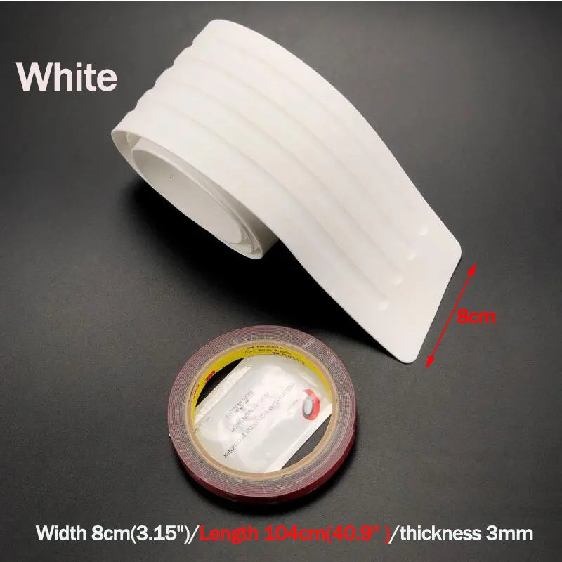 Universal 104*9cm 90*8cm Car Trunk Door Sill Plate Protector Rear Bumper Guard Rubber Mouldings Pad Trim Cover Strip Car Styling