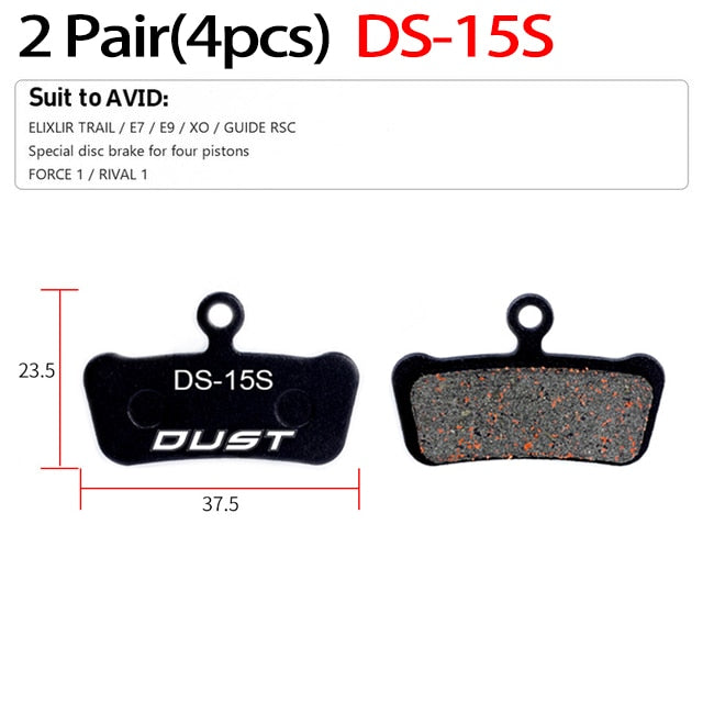 2 Pair (4pcs) MTB Bicycle Hydraulic Disc Ceramics Brake Pads for B01s SRAM AVID HAYES Magura ZOOM Cycling Bike Part