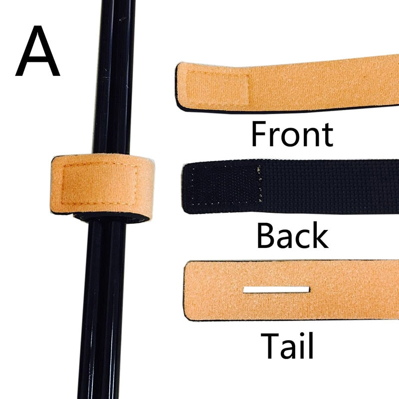 OUTKIT 2PCS New Fishing Tools Rod Tie Strap Belt Tackle Elastic Wrap Band Pole Holder Accessories Diving Materials Non-Slip Firm