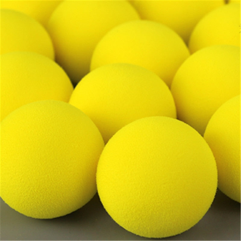 30pcs 42mm EVA Foam Golf Soft Sponge Monochrome Balls for Outdoor Golf Practice Balls for Golf/Tennis Training Solid 9 Colors