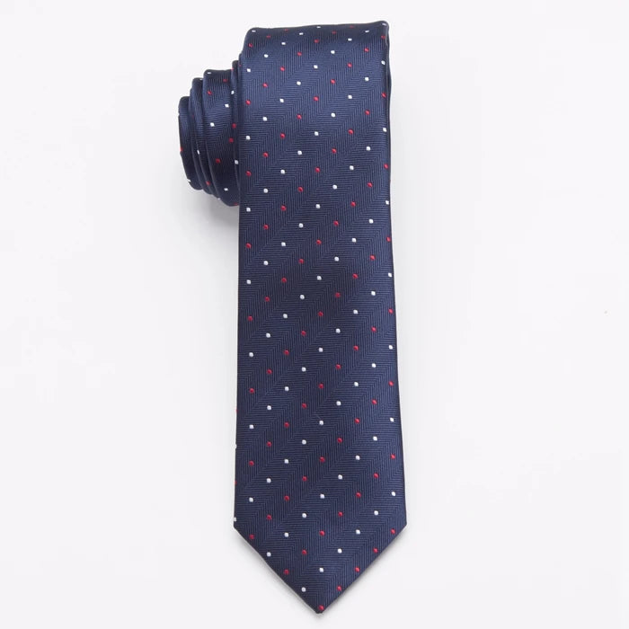 XGVOKH 20 Style Neck Tie Men Skinny Necktie Wedding Ties Polyester Black Dot Fashion Mens Business Bowtie Shirt Accessories