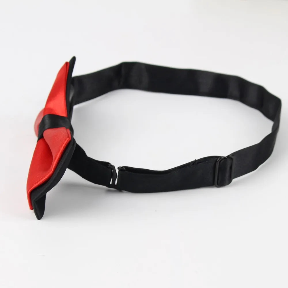 Classic Kid Suit Neckwear Baby Boy's Girls Fashion Solid Color Adjustable BowtiE Chlidren Two Tone Pet Dog Cat Bow Tie