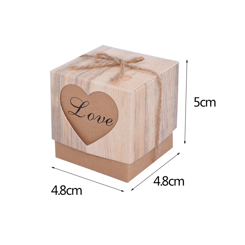 Kraft Paper Box Thank You Candy Boxes Mini Pillow Shape Wedding Favors Box for Thanksgiving Birthday Eater Party Supplies