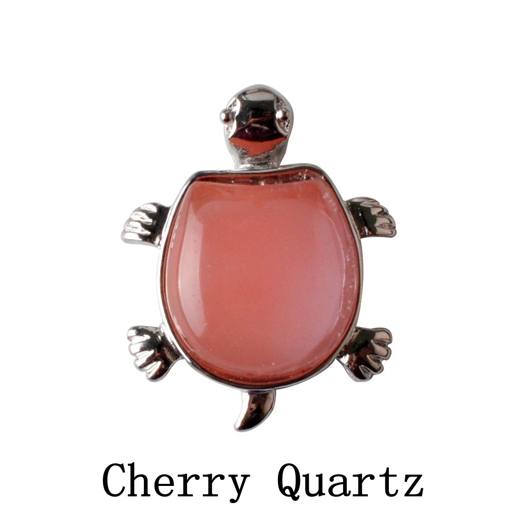 Howlite Turtle Nacklace Pendant Natural Semi Precious Stones Give for Men and Women