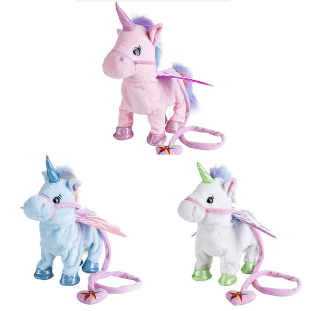 2020 1pc Electric Walking Unicorn Plush Toy