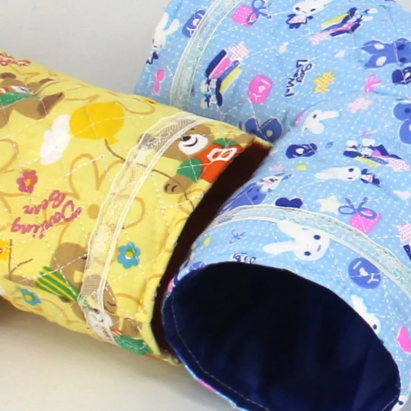 Mini Hamster Guinea Pig Tunnel Toy Pet Cages Hedgehog Tube Chinchilla House Cave Small Animals Pet Products Rat Mouse Funny Toy