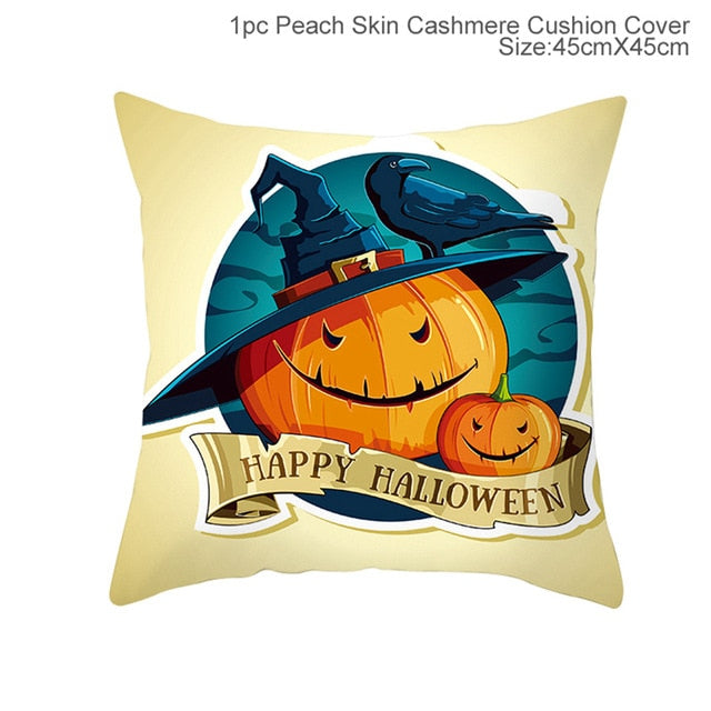 Halloween Decoration for Home Cartoon Pumpkin Bat Ghost Pillowcase Horror Halloween Party Supplies Accessories Haloween Ornament