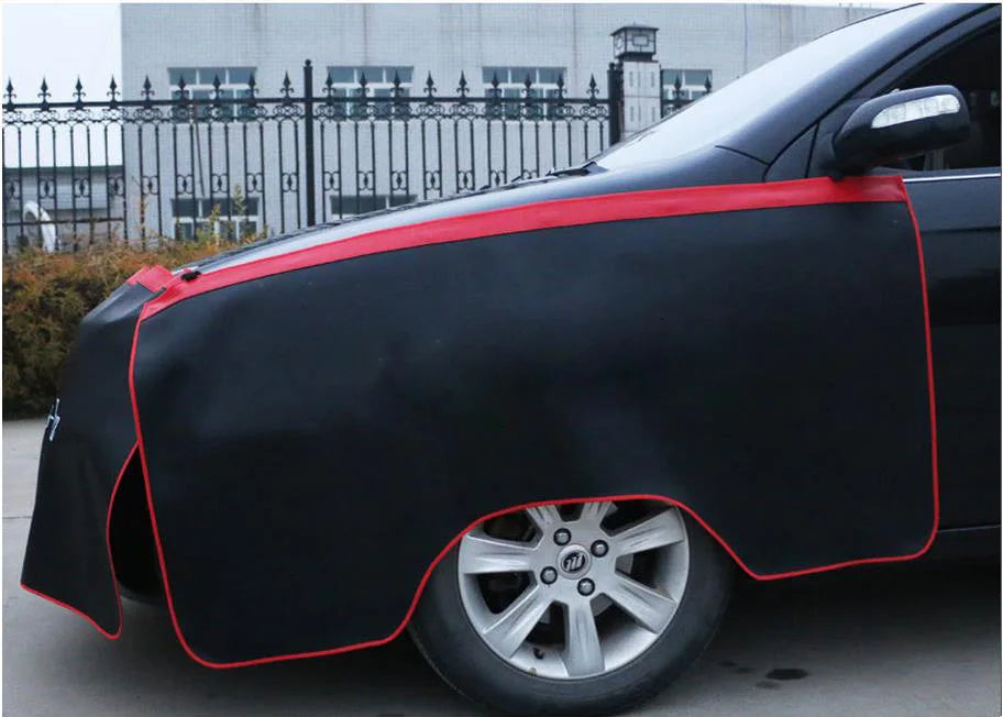 CHIZIYO 3pcs Black Car Fender Covers Protect Paintwork Magnetic Wing Cover Fender Bonnet Paint Auto Repair Tool
