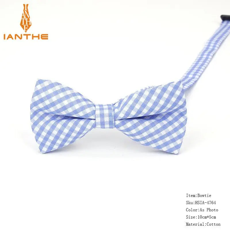 36Colors Brand Plaid Kid Bowtie Cotton Children Bowties Baby Kid Classical Pet Dog Cat Striped Butterfly Child Bow Tie