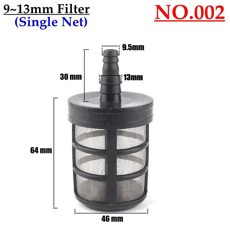 10 Kinds 8~14mm Hose Pipe Filter Car Wash Garden Irrigation Sprayer Pump Filtering Net Strainer Stainless Steel Mesh Filter