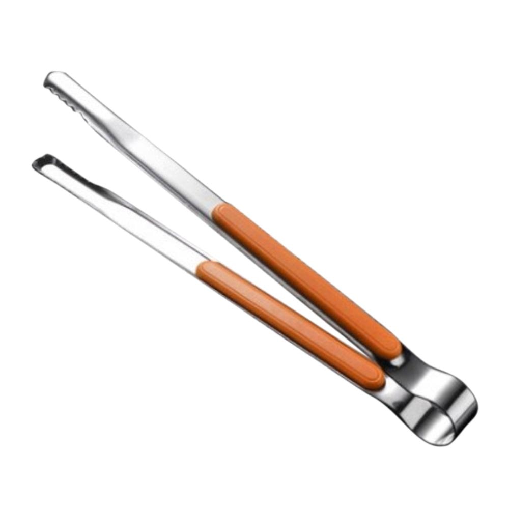 Stainless Steel BBQ Tongs Barbecue Grill Food Clip Ice Tong Meat Salad Toast Bread Clamp Kitchen Accessories Tools 25.5x1.8cm