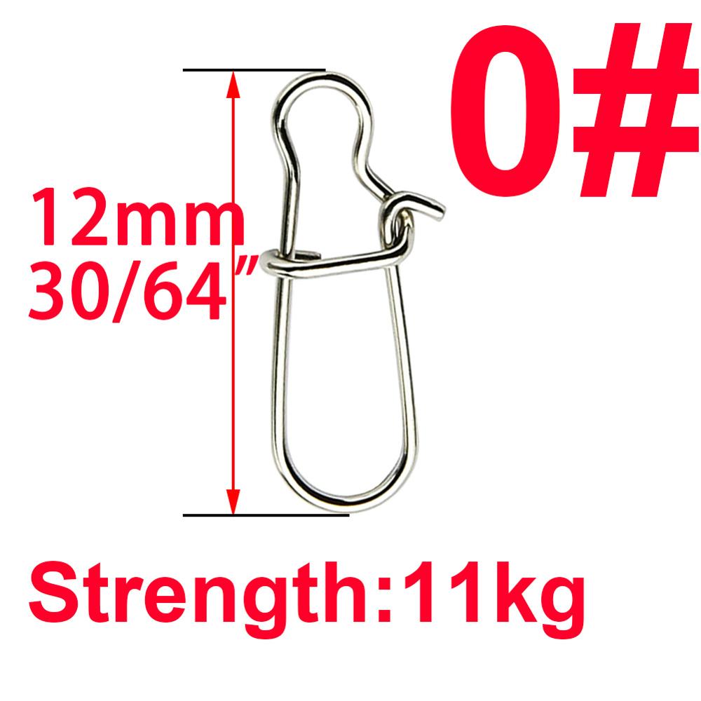 50pcs/Box Stainless Steel Fishing Connector Hooked Snap Barrel Swivel Hook Lure Carp Tool Accessories Goods for Fishing