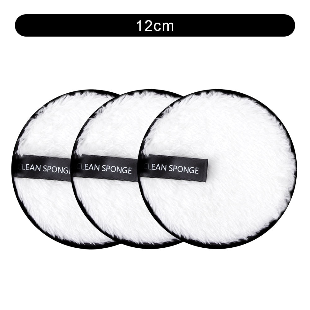 Makeup Remover Puff Reusable Make-Up Pads Washable Cleansing Cotton Microfiber Cloth Pad Skin Care Nail Art Cleaning Wipe Tools